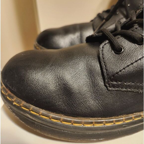 Dr. "Doc" Martens "Zavala" Black Leather Combat Boots Womens sz. 7/38 Ret.$225 - Picture 2 of 11